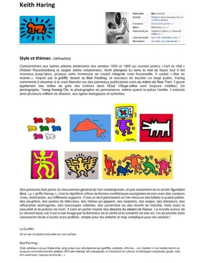 2 Keith Haring son oeuvre Page 2