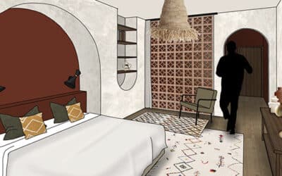 Une chambre de boutique-hôtel par notre étudiante Marjorie !