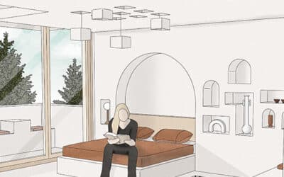Une chambre d’hôtel conçue par notre étudiante Lisa !